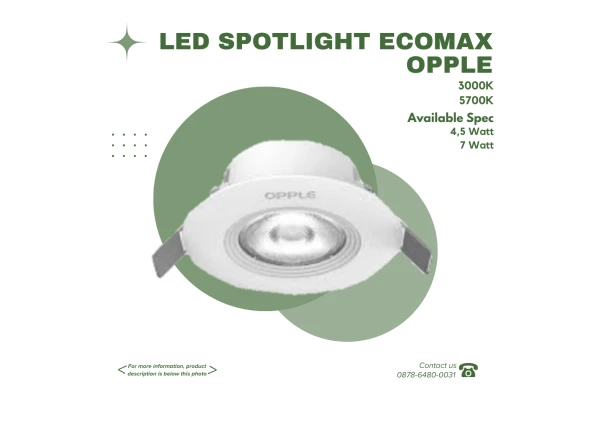 Downlight OPPLE - LED SPOTLIGHT ECOMAX  ‎ ‎ ‎ ‎ ‎ ‎‎ ‎ ‎ ‎ ‎ ‎ ‎ ‎ ‎‎ ‎ ‎ ‎ ‎ ‎ ‎ ‎ ‎‎ ‎ ‎ 1 ~blog/2023/10/1/spec_1_spec_2_spec_3_24