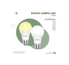 ECOVA  LAMPU LED ECOVA A BULB